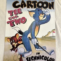 METAL SIGN - 1945 Tee For Two Tom & Jerry Movie -- Vintage Look