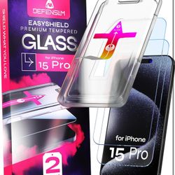 New Screen Protector compatible with iPhone 15 Pro (2Pack)