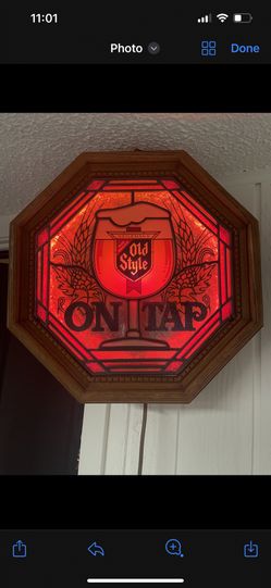 Vintage Old Style Lighted Bar Sign