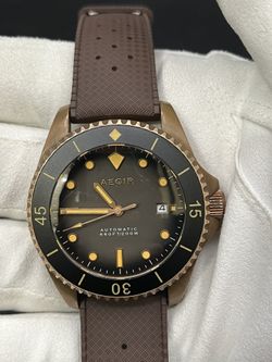 AEGIR 43mm Bronze Automatic Watch AG-6000-05 Limited Edition 008/200 *