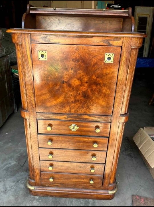 Purser's Drop Front Writing Desk / Chest of Drawers by National Mount Airy