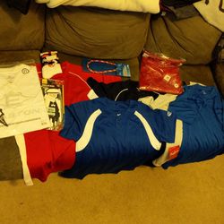 Rawlings Baseball Youth Large Clothing Lot With Under Armour Batting Gloves