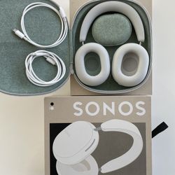 Sonos Ace Wireless Over Ear Headphones with Noise Cancellation - White