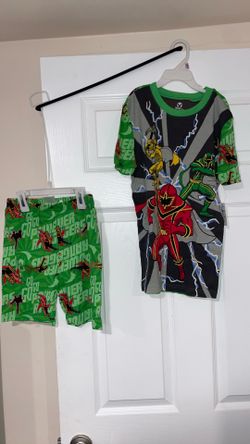 Power Rangers Boys Pajama Sets– Size 12 – Red & Green