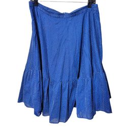 Vintage Blue Polka Dot Skirt - M/L