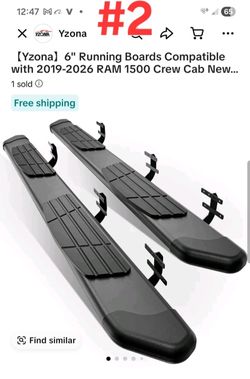 Yzona】 6" Running Boards Compatible with 2019-2026 RAM 1500 Crew Cab New 100 dolares