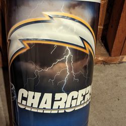 New San Diego Chargers Metal Tin Trash Can