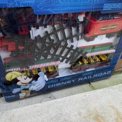 Disney railroad train set