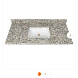 St. Paul Stone Effects Capri 48x21 Granite Vanity Top w/ Sink