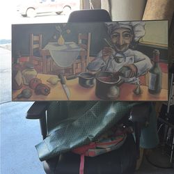 Oil painting, good picture for an Italian restaurant $75