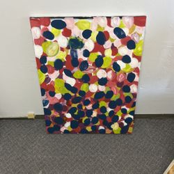 36x30” Stretched Canvas Blank - Hand-Painted - If you don’t like the painting, then get your brush out 