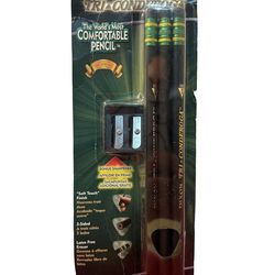 Dixon 22506 Tri Conderoga Cedar #2 Pencils pack of 6 with sharpener