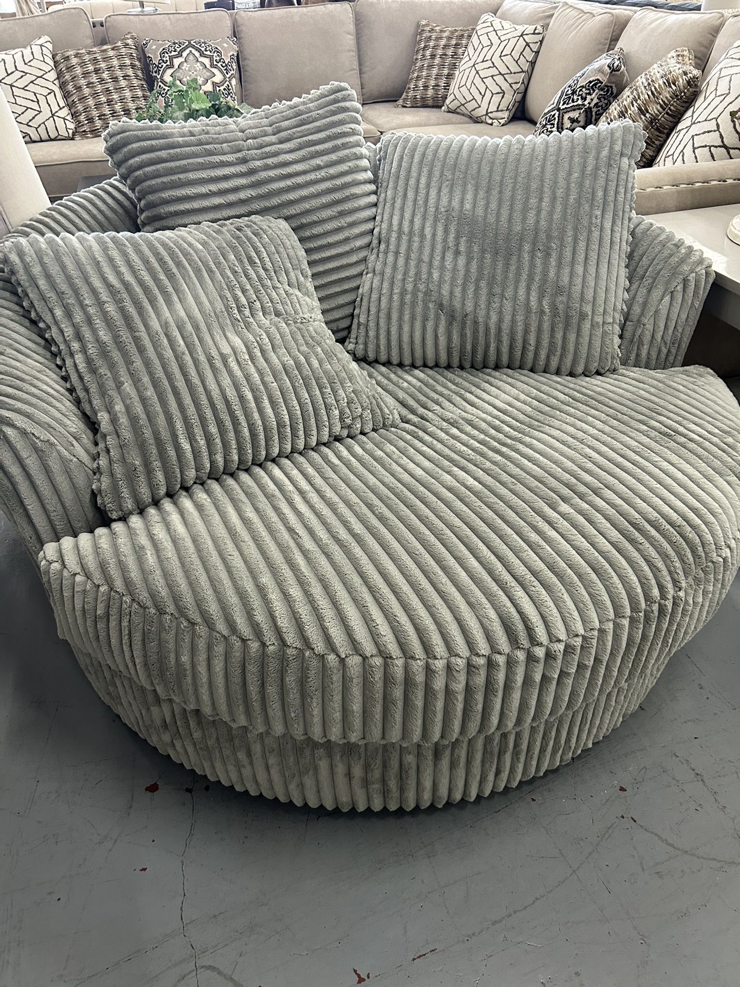 Plush Swivel Chairs