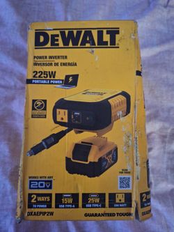 DeWalt 225W Portable Power Inverter DXAEPIP2W