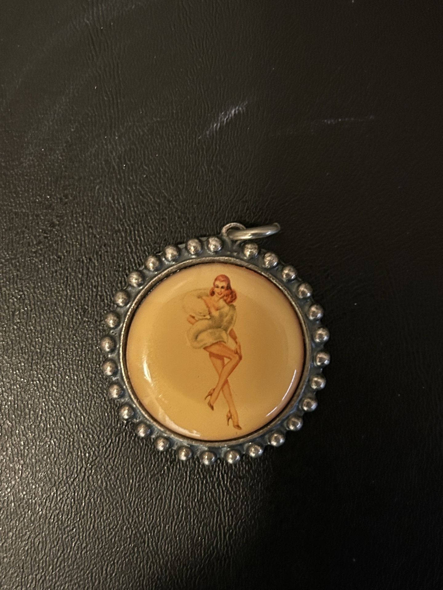 Vintage Sexy Pin Up Girl Pendant