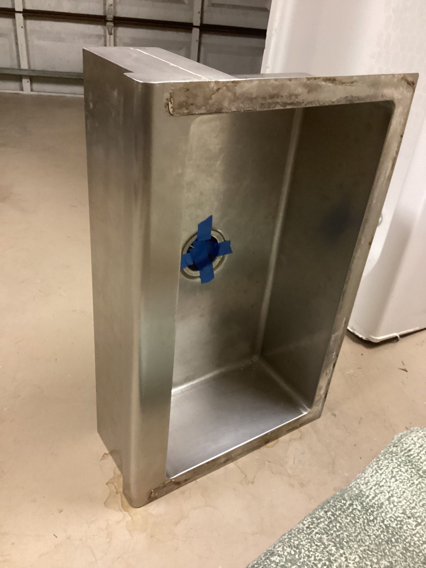 Farm Sink Stainless Steel With Drainage Attached Reduced Asking $265.Obo