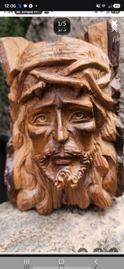 Hand carved Jesus