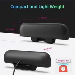 Upgraded USB Computer /Laptop Speaker with Stereo Sound & Enhanced Bass  Note: it has opened box, no original box but never use