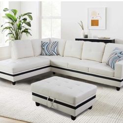 Brand New 2pc Sectional With FREE Ottoman Ready For Delivery 🚚 
