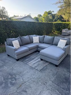 Gray City Furniture Sectional Sofa (Delivery Available)