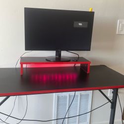 Gaming Desk And Monitor