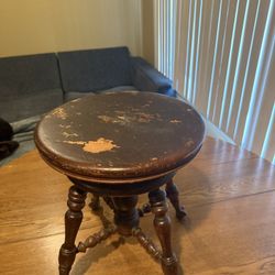Antique Piano Stool