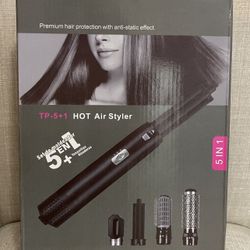Hair Dryer Hot Air Brush And Volumizer Hair Straightner Curler 5 In 1 