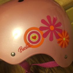 Girls Pearl Pink Barbie Bike Helmet Read Description 