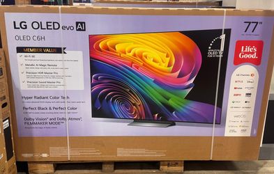 77C6H 77” Lg smart 4k oled hdr tv