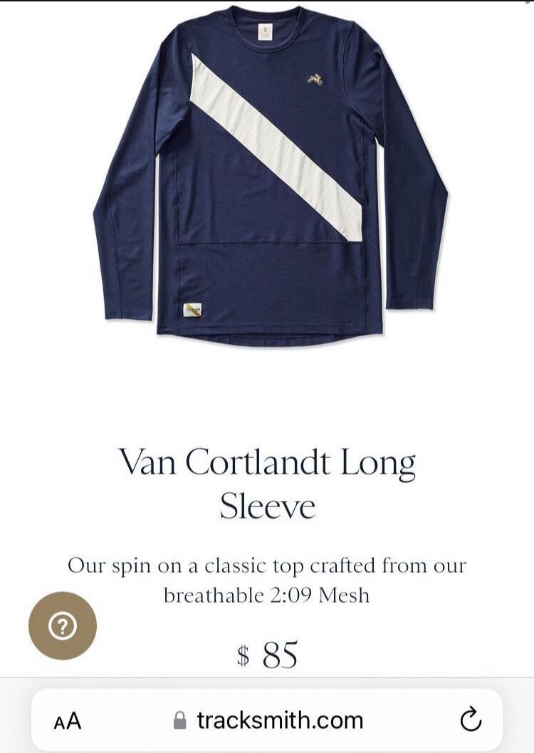 Tracksmith Long sleeve Jersey