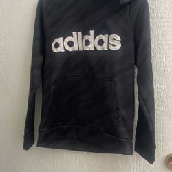 ADIDAS SWEATSHIRT WITH HOODIE SIZE 18/20