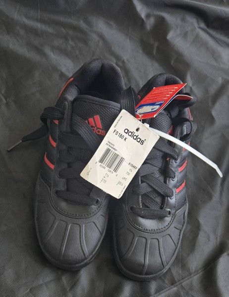 Adidas Kids FS180K Skate Shoes Black and Red