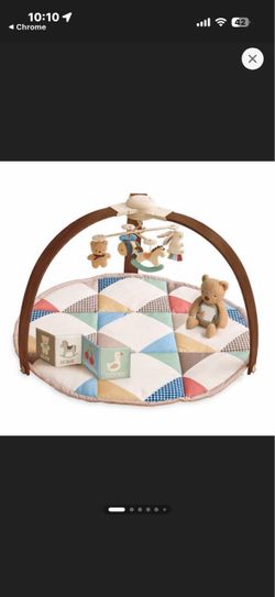 Itzy Ritzy Play Gym Mat with Wooden Arch Mobile