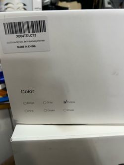 Purple tablet holder