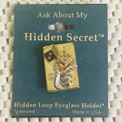 Vintage  HS “Roll The Dice” Pin With Drop Down Loop New Old Stock 