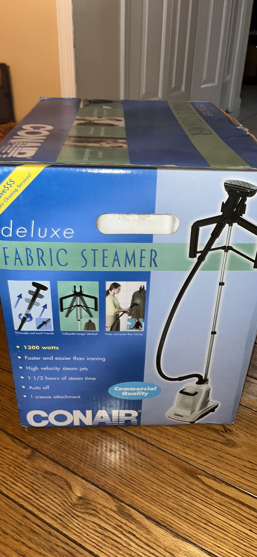 Conair deluxe fabric steamer NIB
