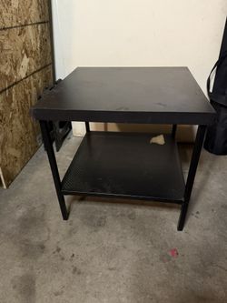 Black Metal Table