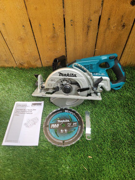 New. Makita 18V X2 LXT Lithium-Ion (36V) Brushless Cordless Rear Handle 7-1/4 in. Circular Saw (Tool-Only)

