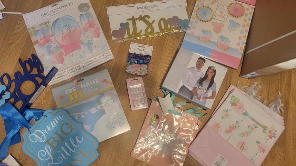 Gender Reveal/ Baby Ahower Party Supplies