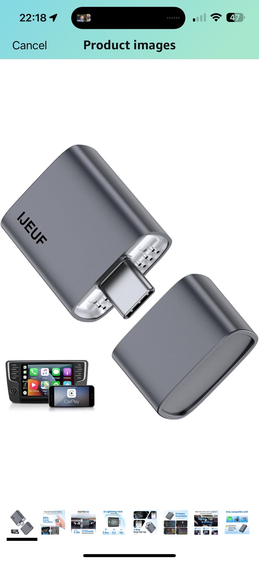Wireless CarPlay Adapter for iPhone