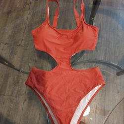 New Beautiful Bathing Suit ( Brown)  Size LARGE.  CASH PICKUP ONLY 