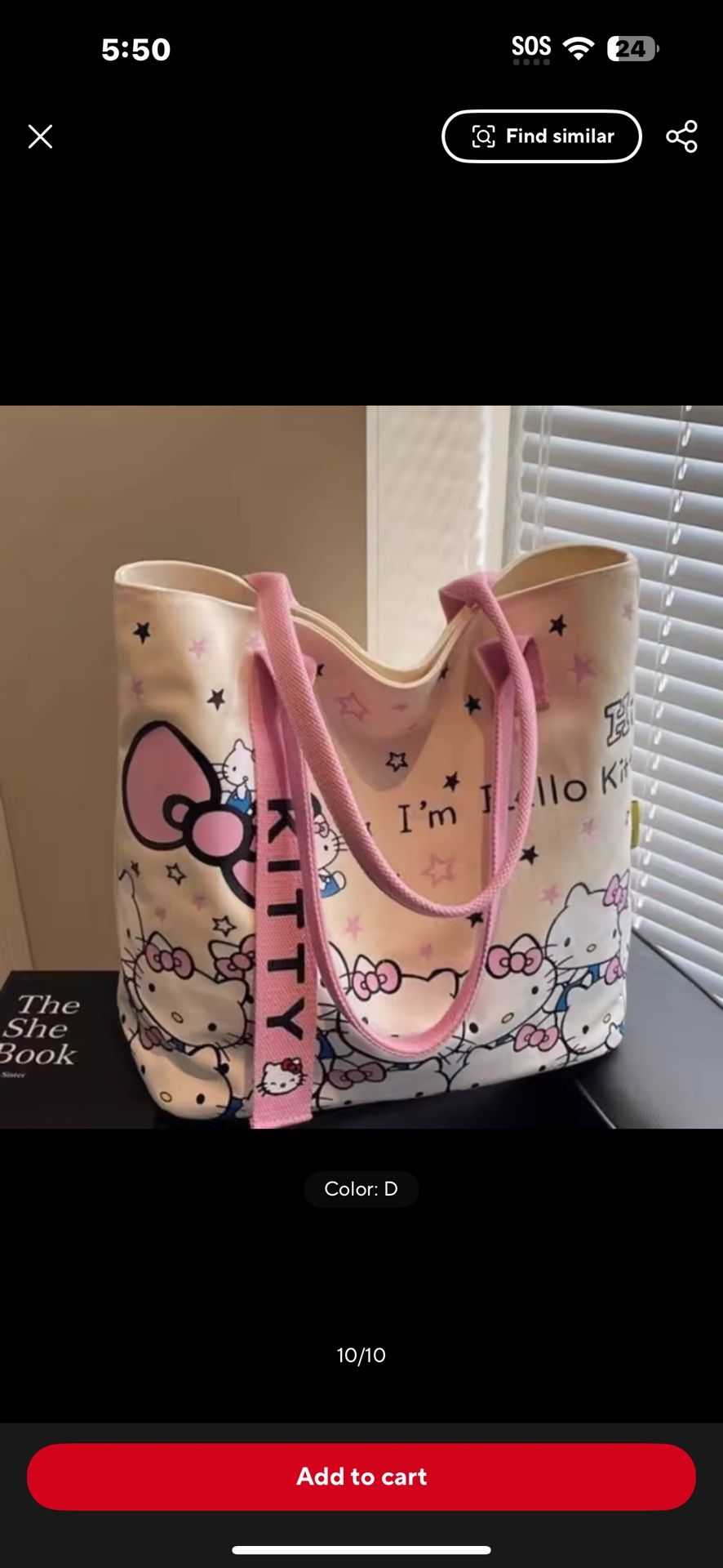 Brand New Hello Kitty Tote Bag