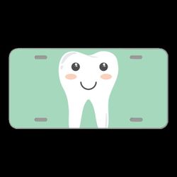 License Plate Novelty Car Front Teeth Cartoon Hygiene Cleaning