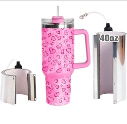 BetterSub Mug Cup Press Heating Transfer Attachment Silica Gel 110V for Heat Press Machine Transfer Sublimation 40oz Skinny Tumbler Cup Cylindrical