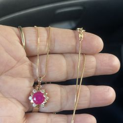 14k gold plated necklace