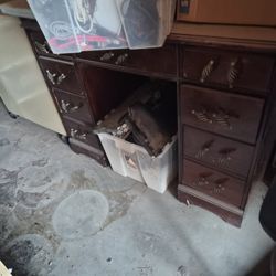 Solid Wood Small Writing Desk 📝