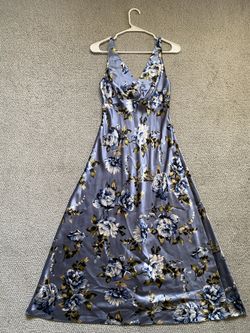 Jones New York Metallic Lily Floral Women’s Midi Dress Size Small