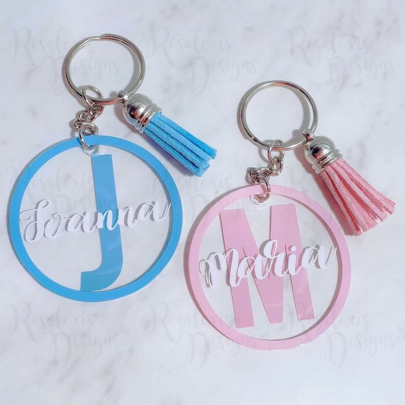 Personalized keychains Monograms