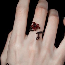 Black Mandala Ring
