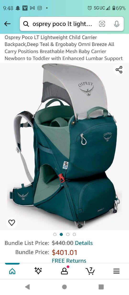 Osprey Child Carrier Backpack 